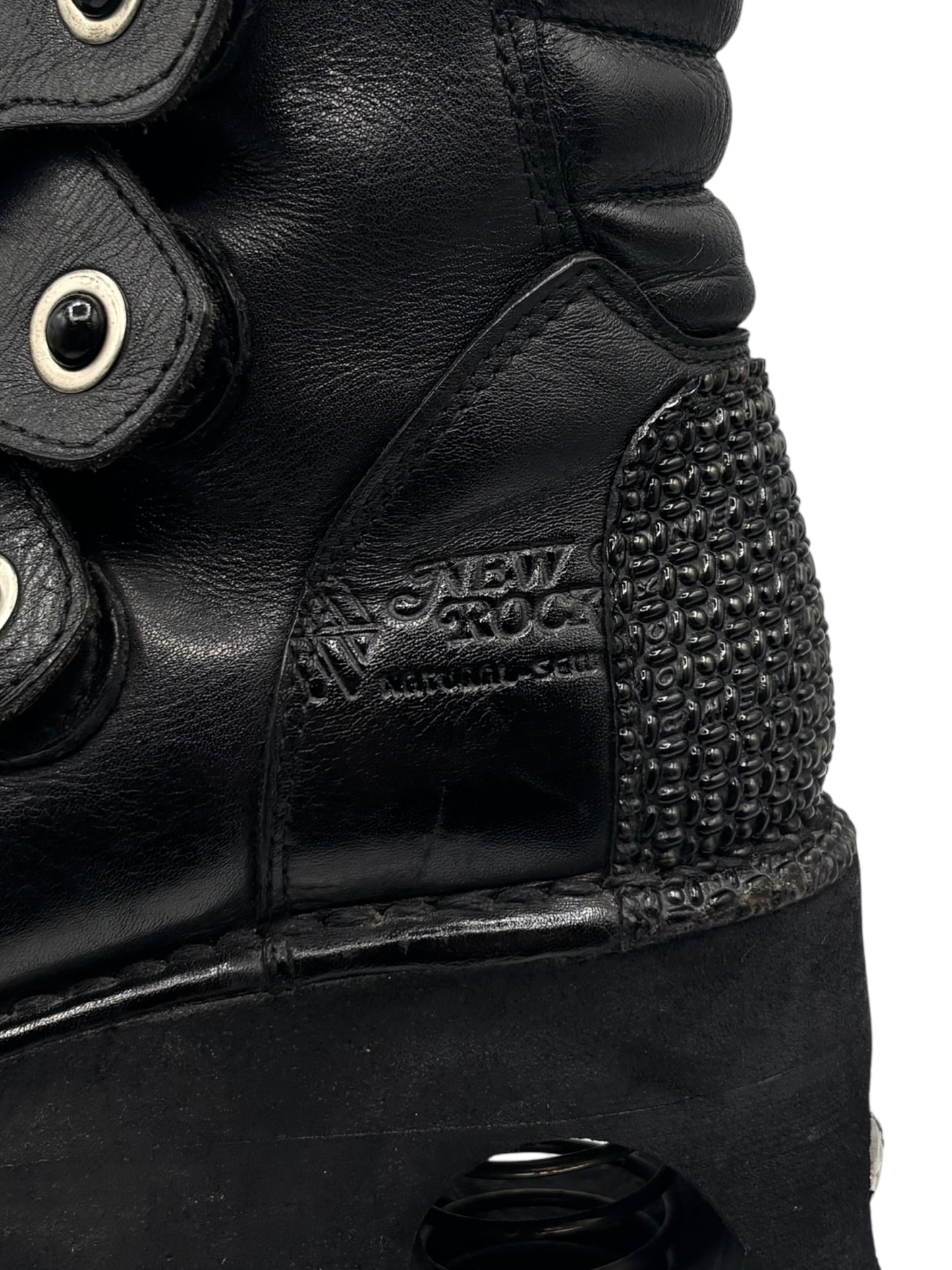 Vintage 90s New Rock armoured neptuno platform boots