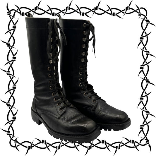 Vintage Destroy lace up boots