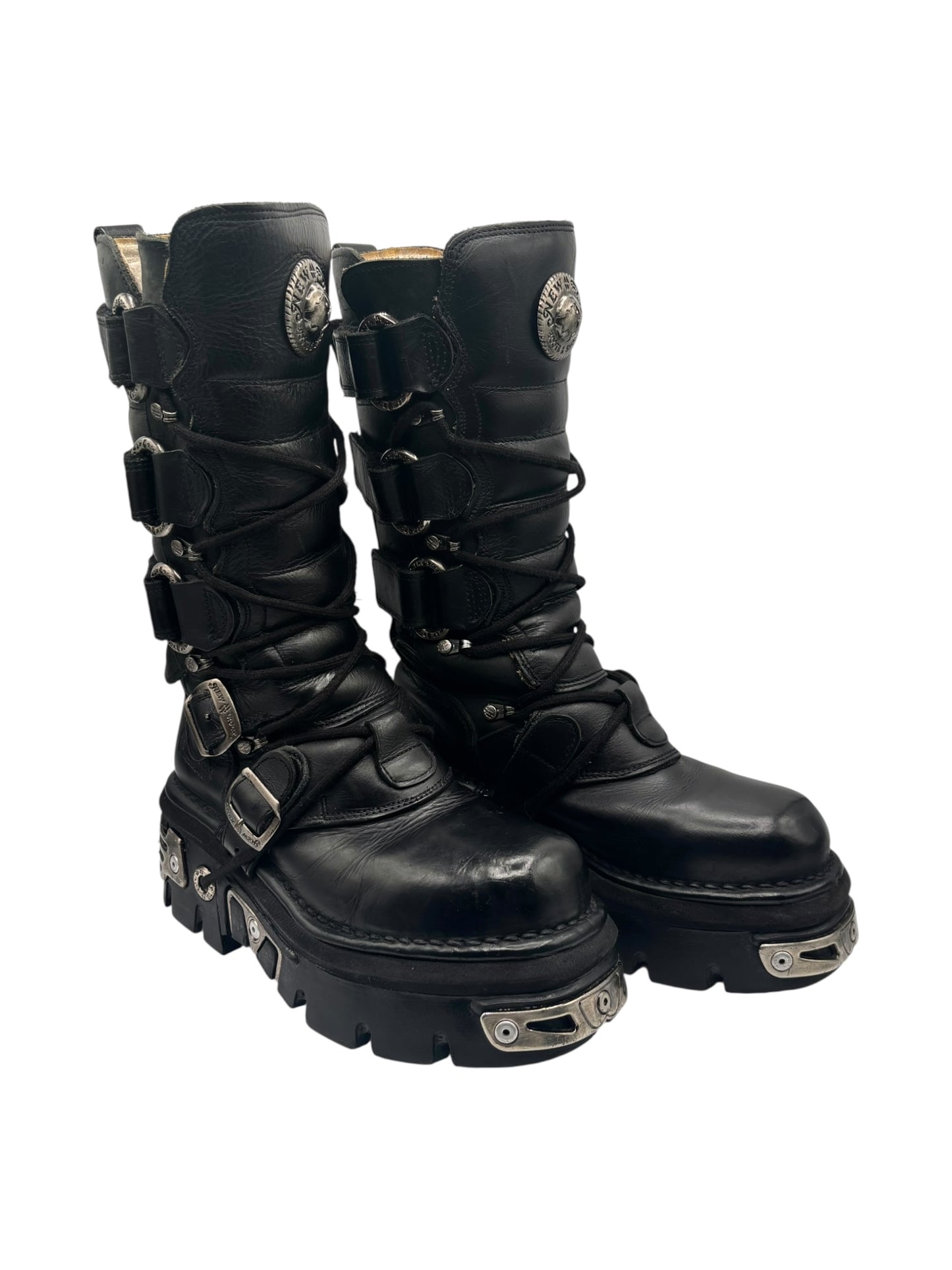 Rare vintage New Rock reactor leather boots