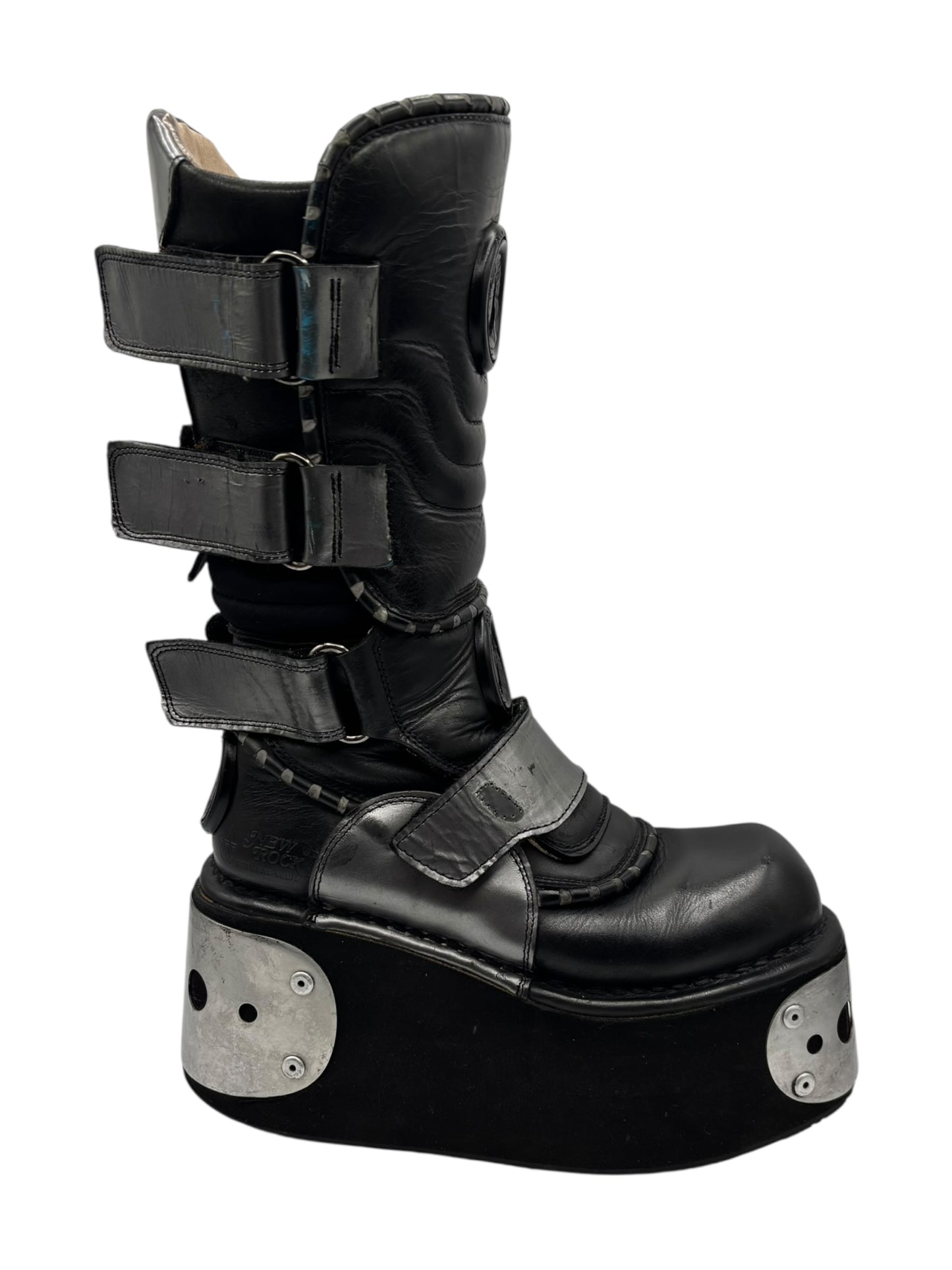 Extremely rare vintage 90s New Rock neptuno platform boots