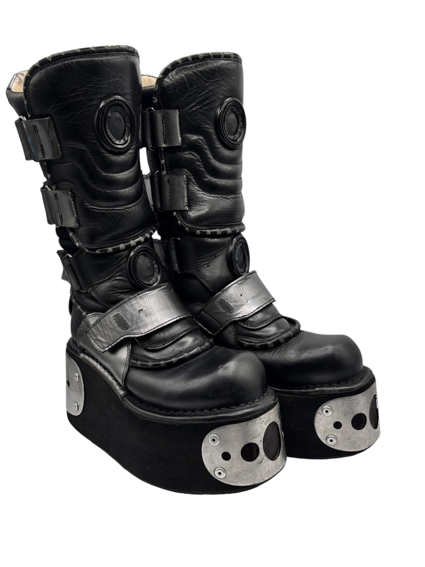 Extremely rare vintage 90s New Rock neptuno platform boots