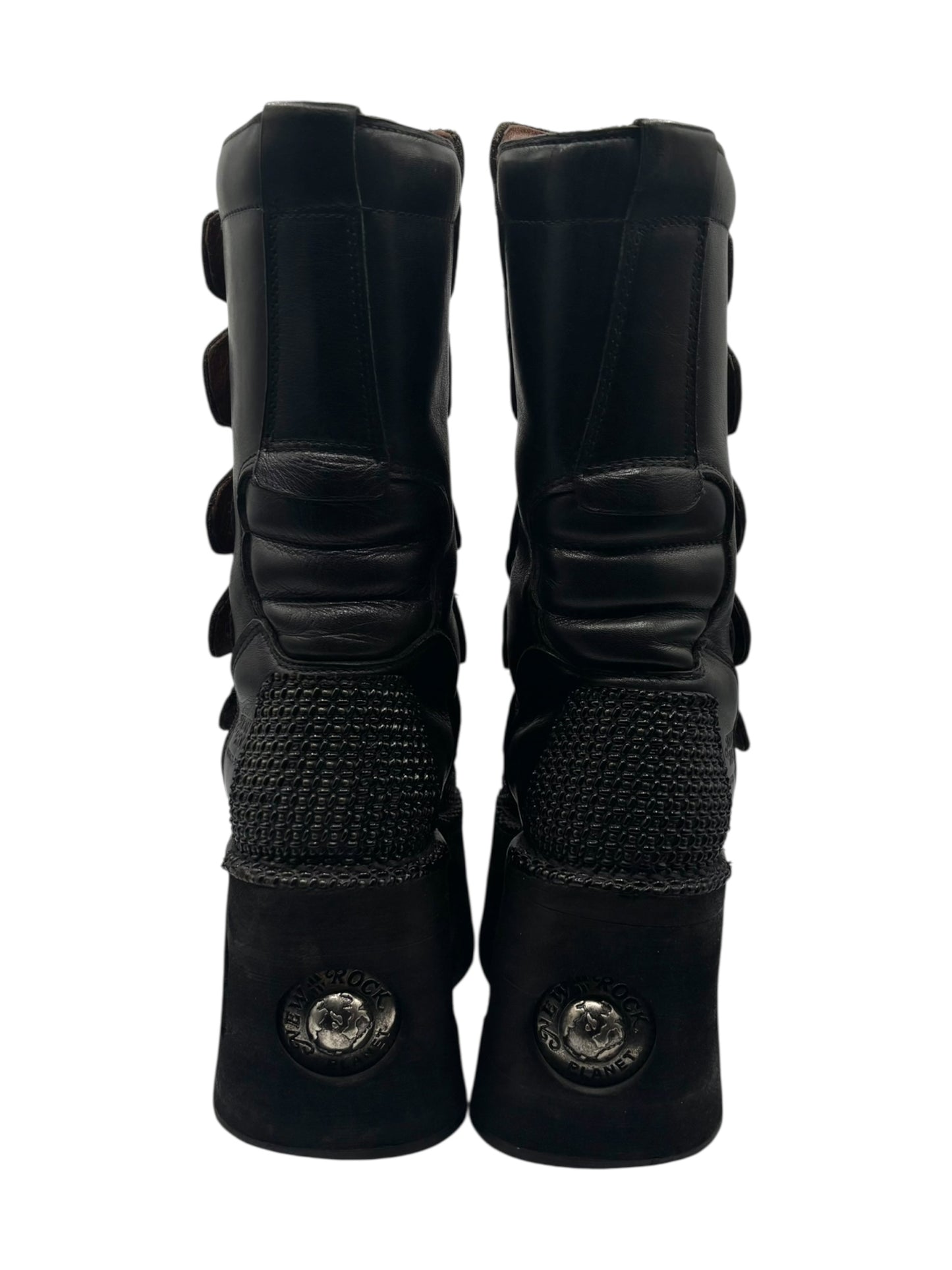 Vintage 90s New Rock armoured neptuno platform boots