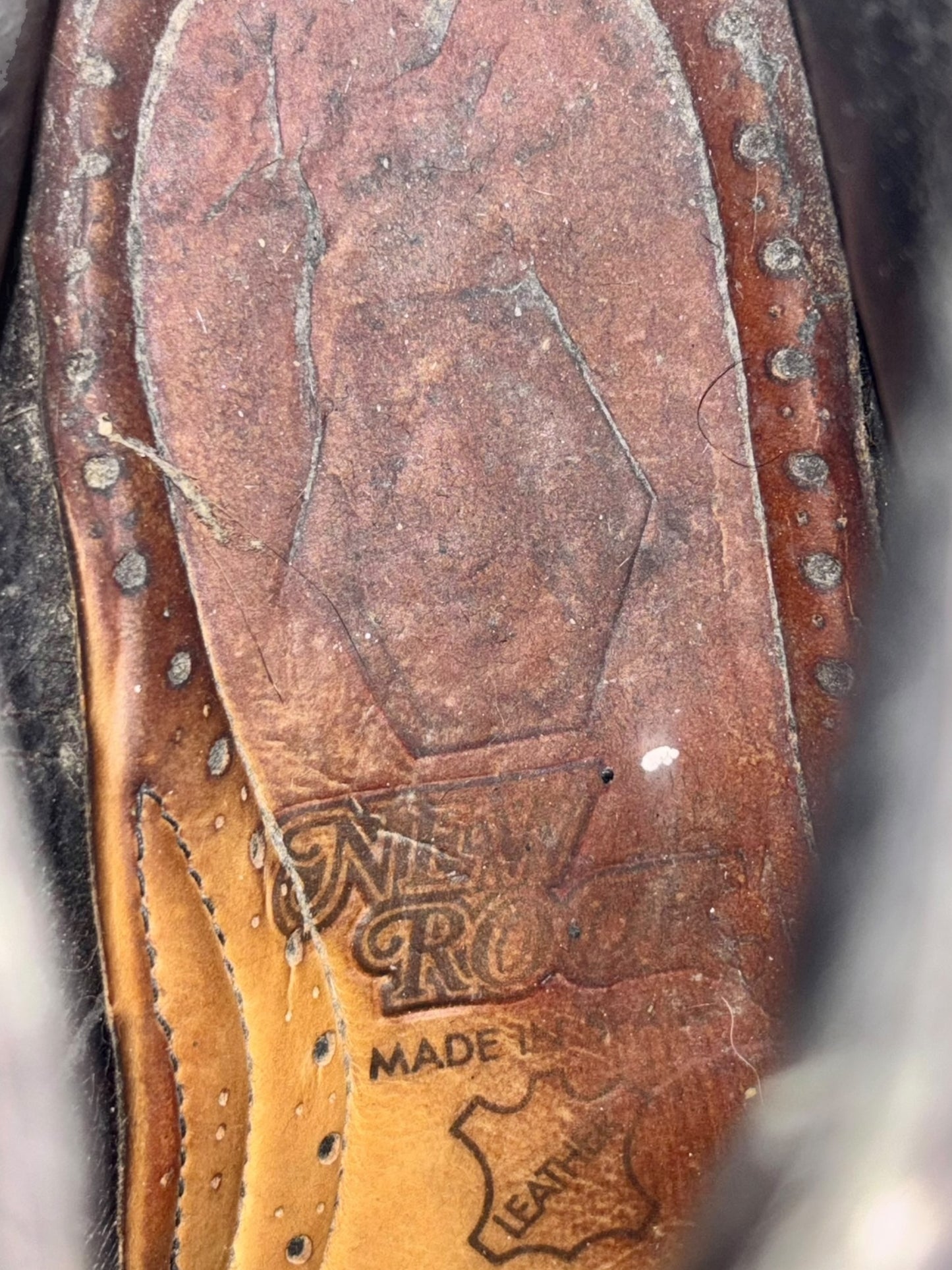 SUPER RARE vintage New Rock side lace platform boots