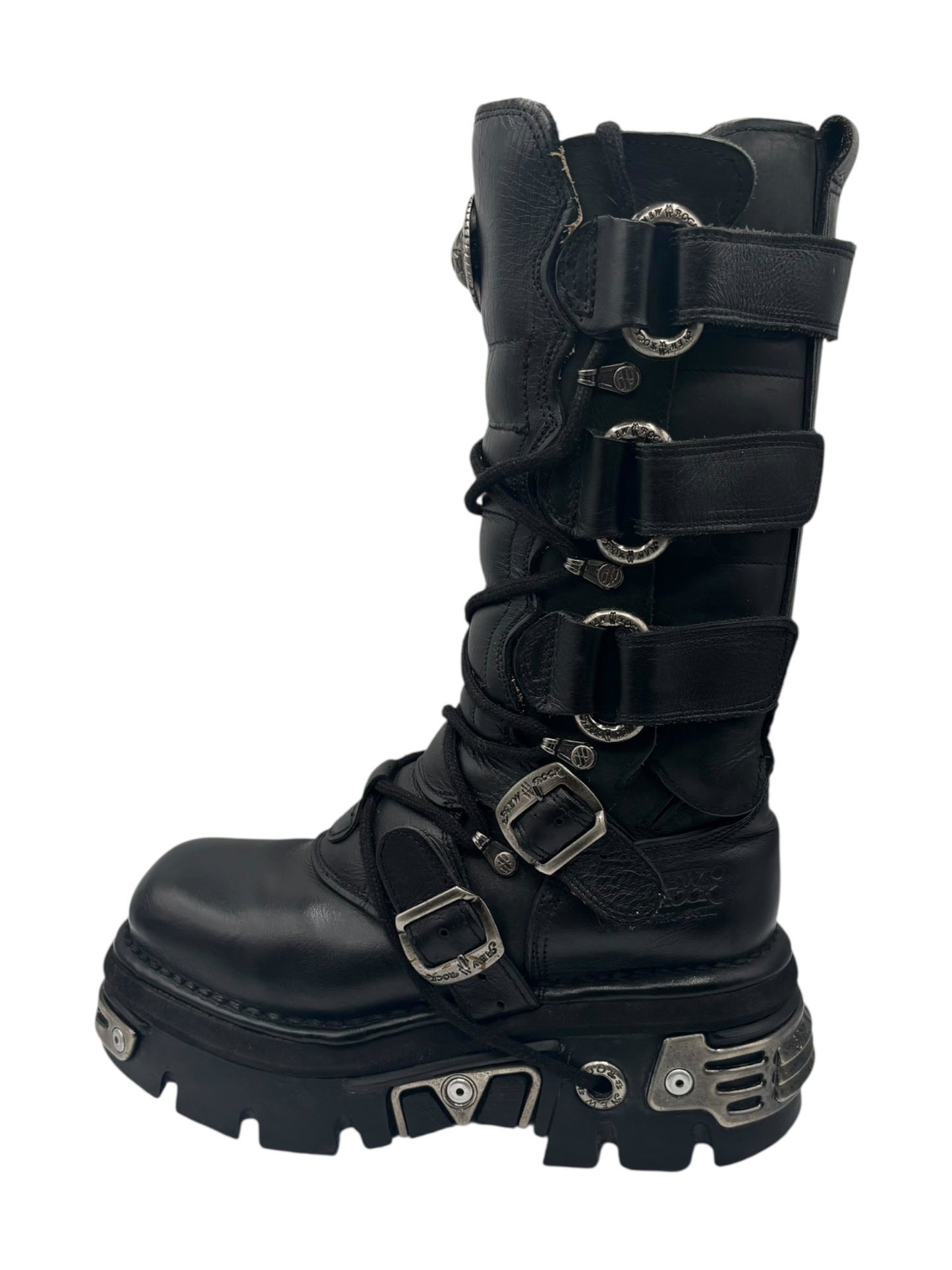 Rare vintage New Rock reactor leather boots