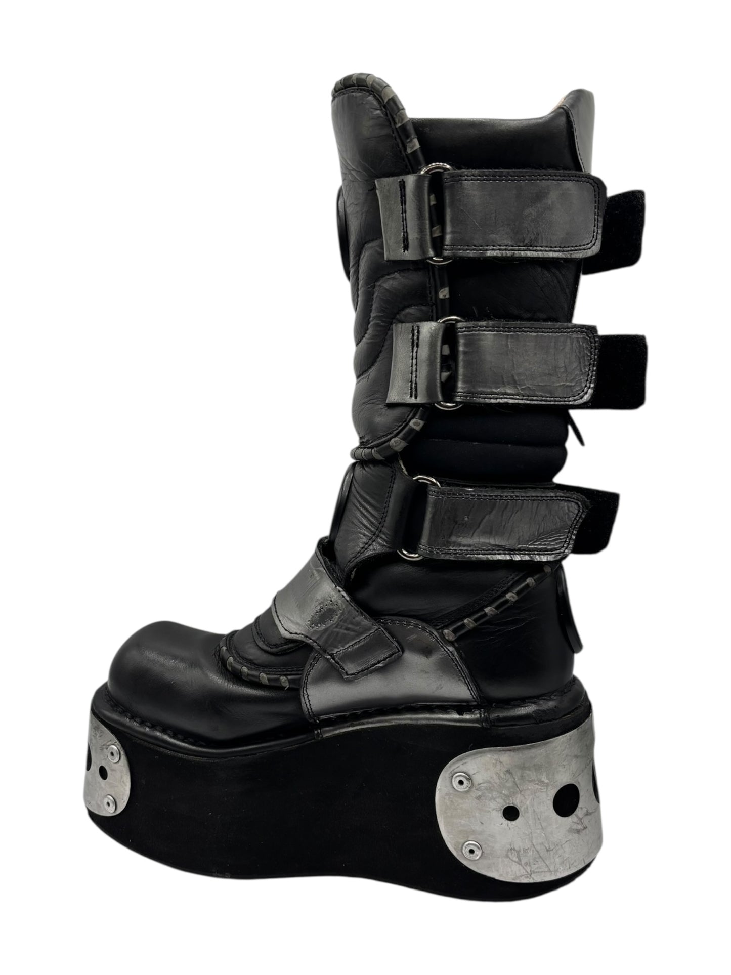 Extremely rare vintage 90s New Rock neptuno platform boots