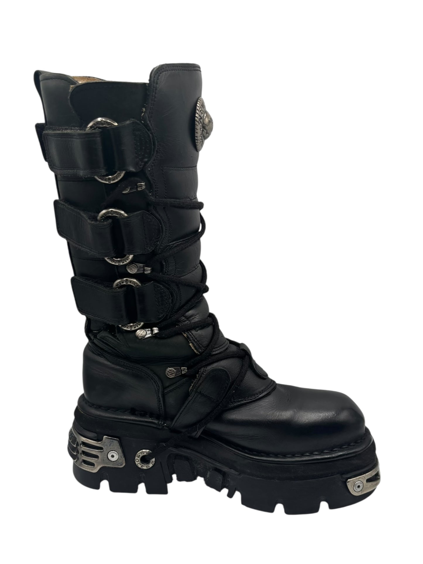 Rare vintage New Rock reactor leather boots