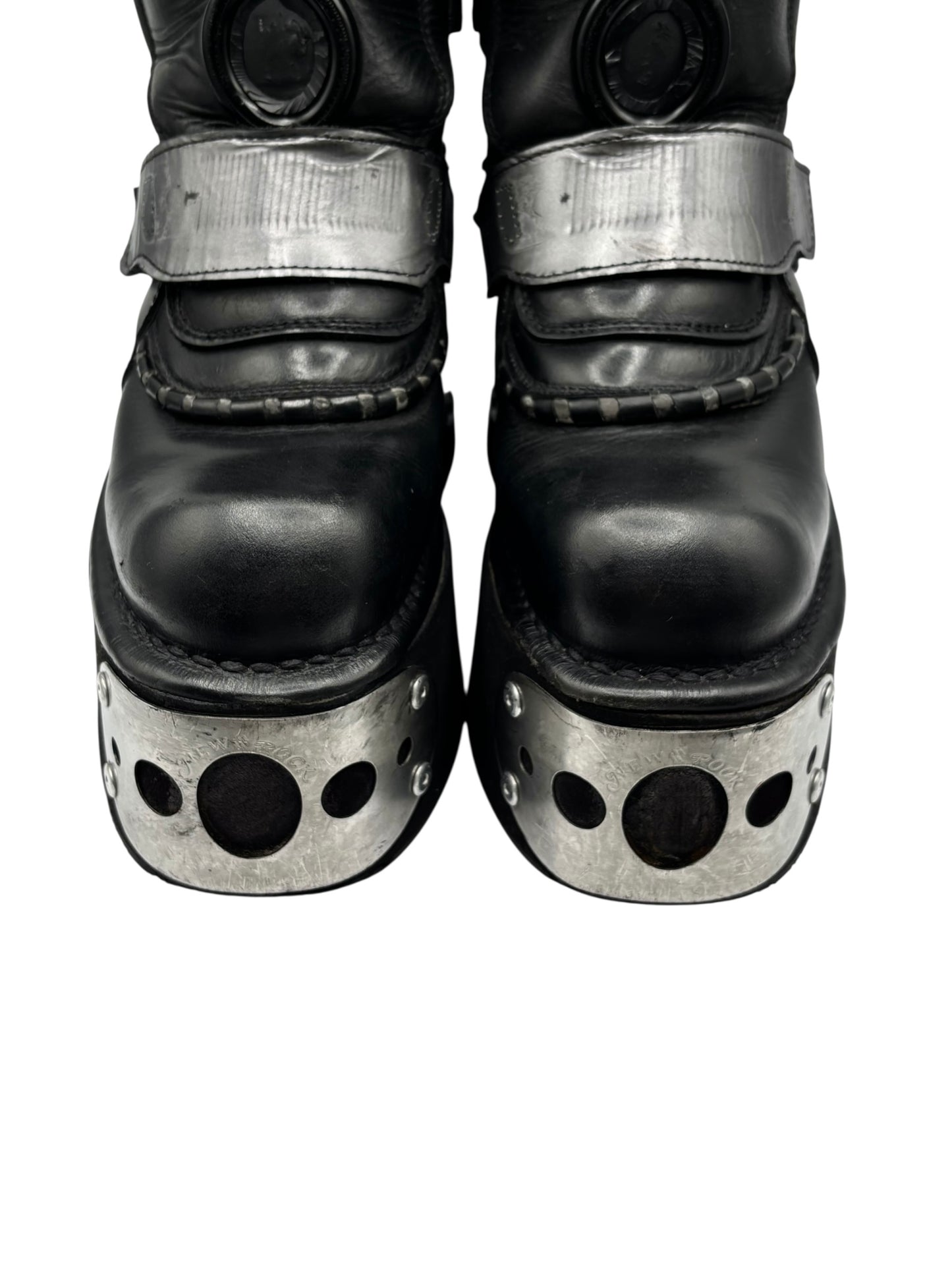 Extremely rare vintage 90s New Rock neptuno platform boots