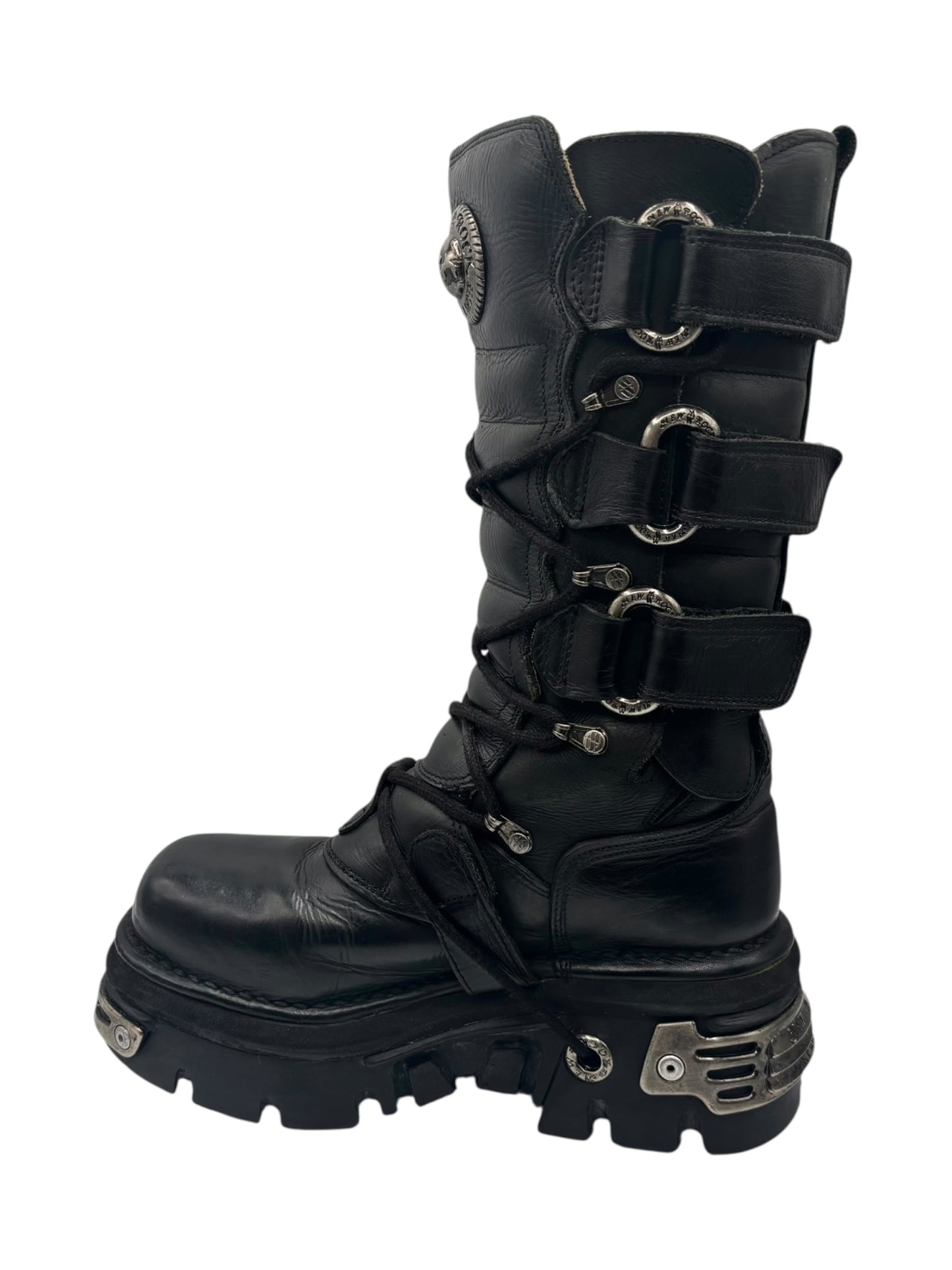 Rare vintage New Rock reactor leather boots