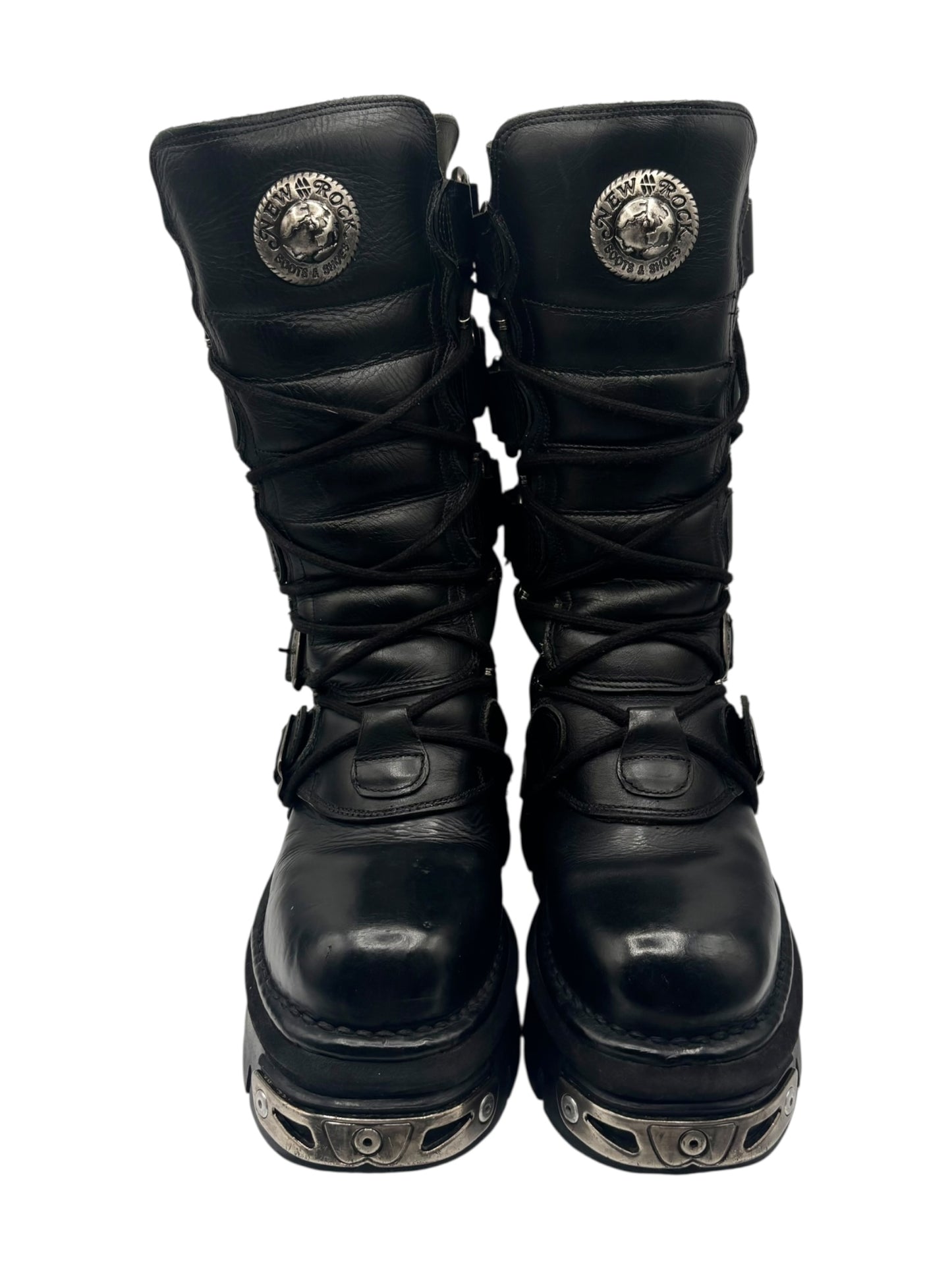 Rare vintage New Rock reactor leather boots
