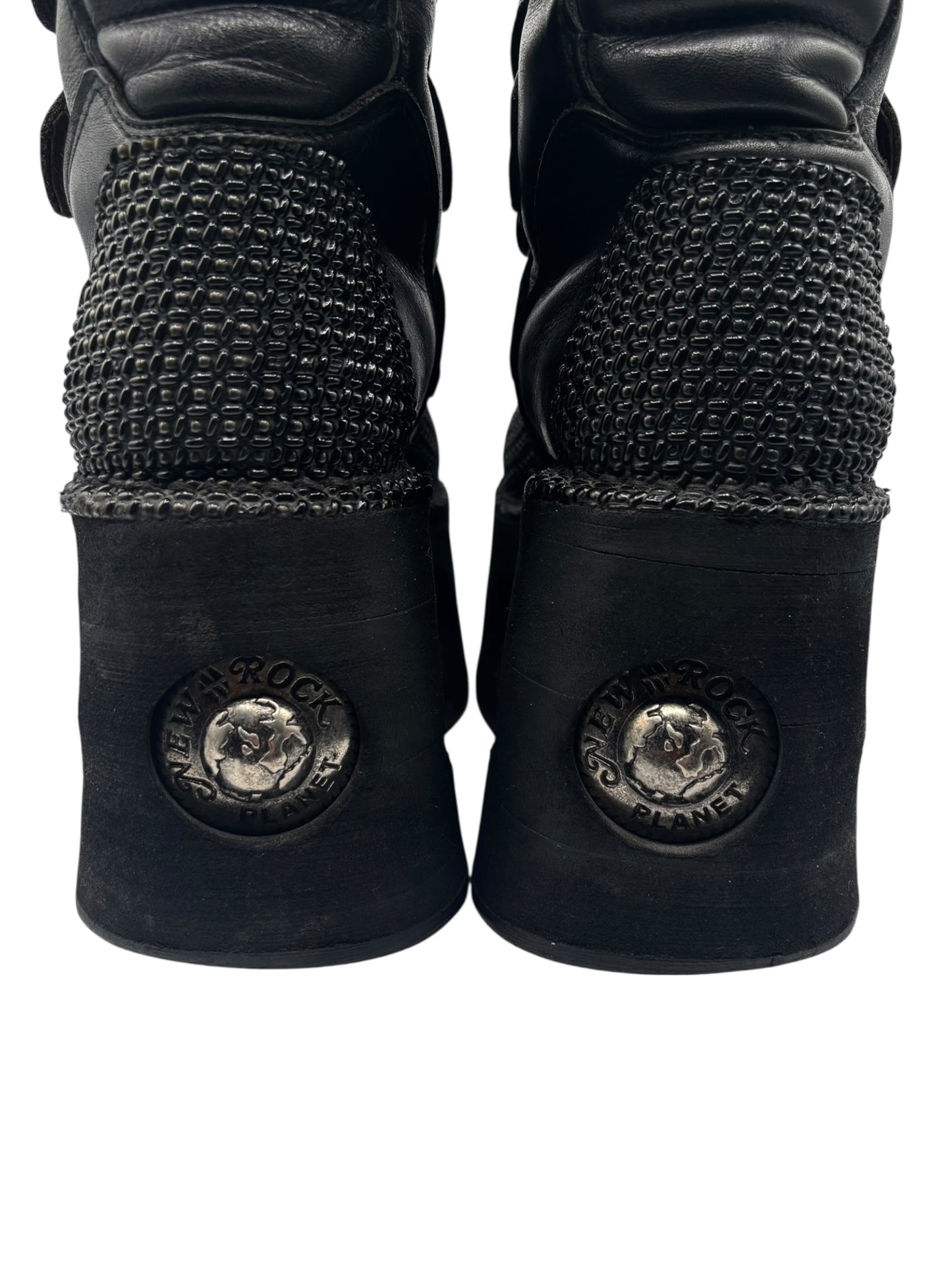 Vintage 90s New Rock armoured neptuno platform boots