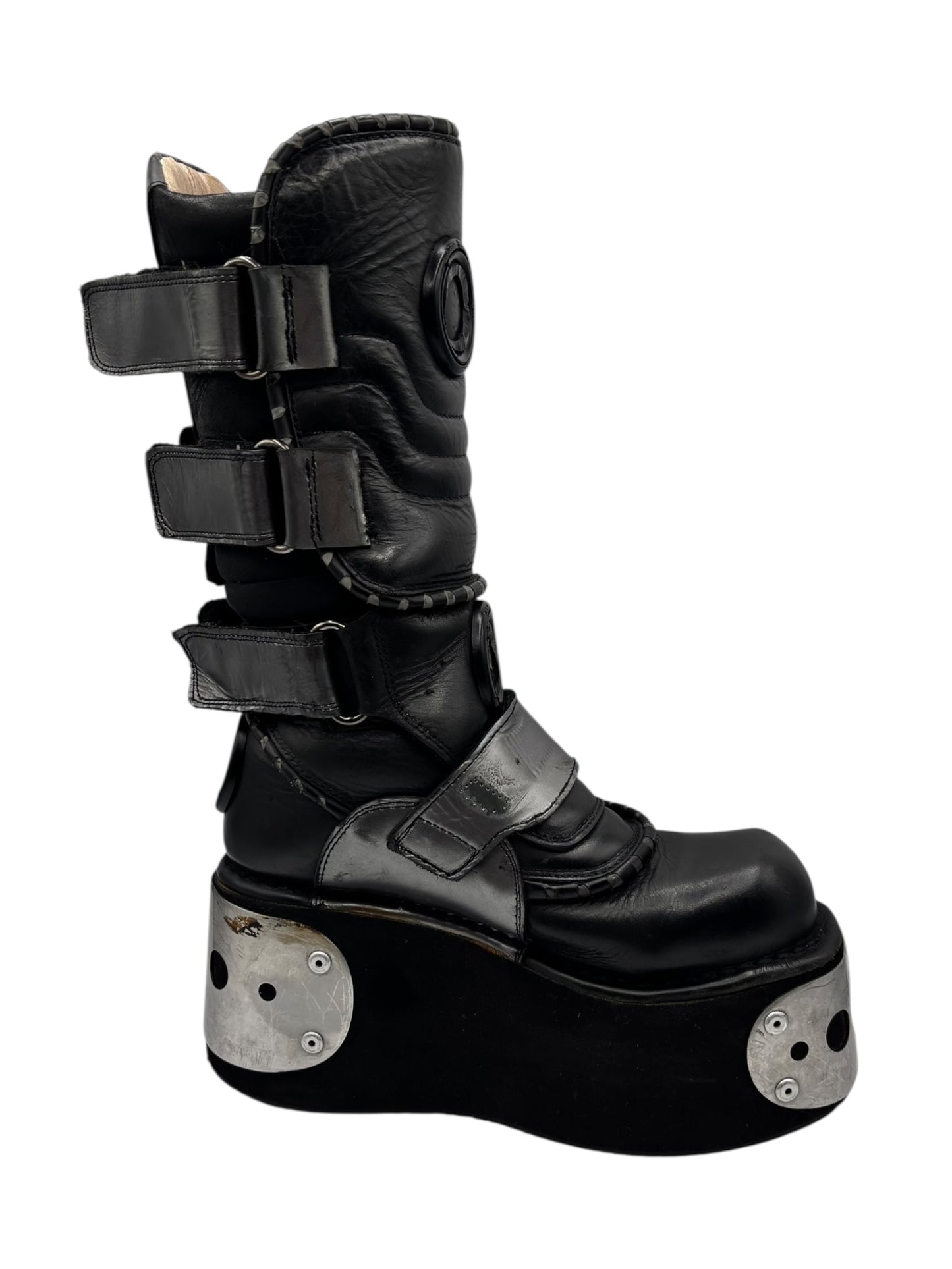 Extremely rare vintage 90s New Rock neptuno platform boots