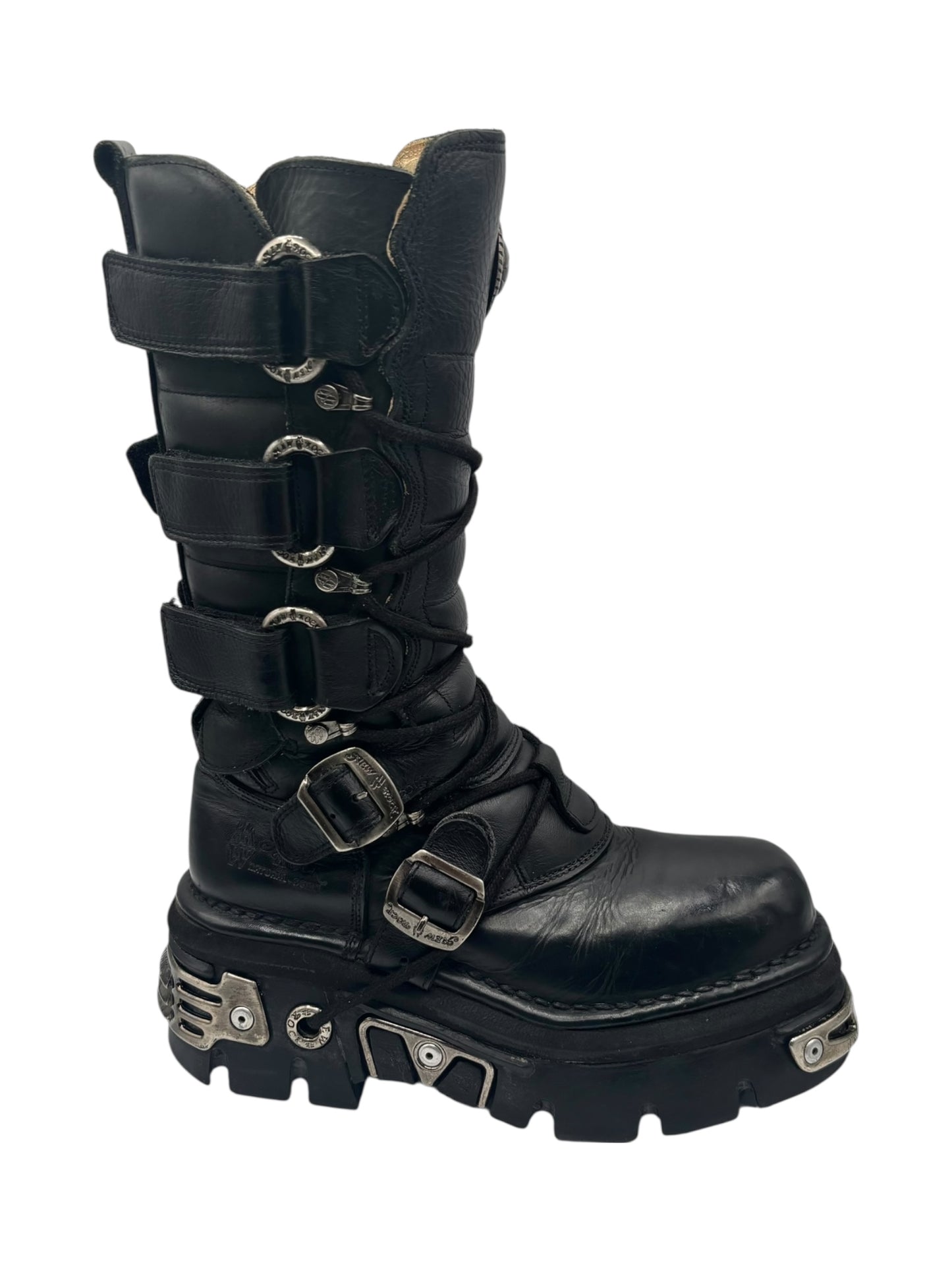 Rare vintage New Rock reactor leather boots