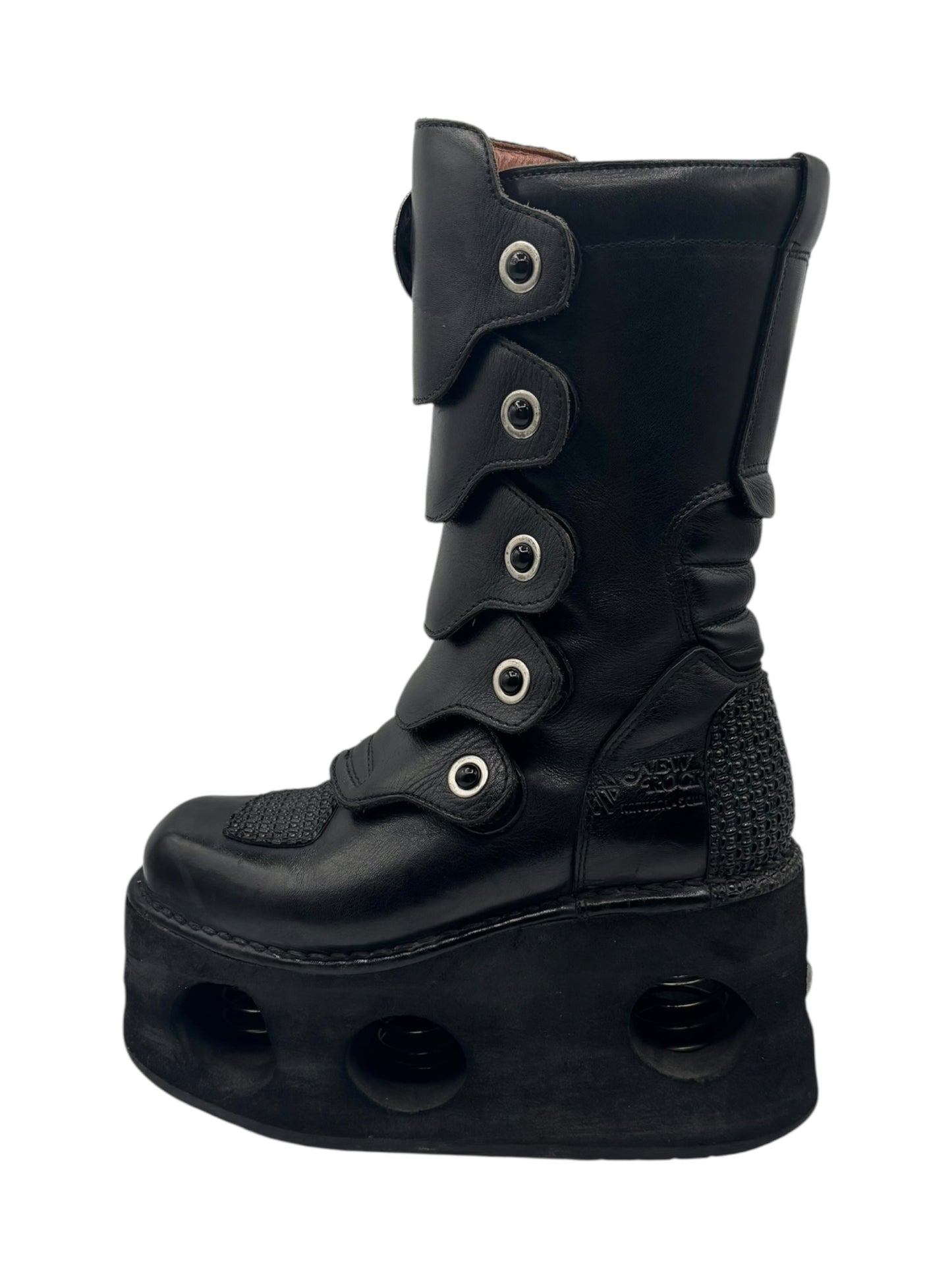 Vintage 90s New Rock armoured neptuno platform boots