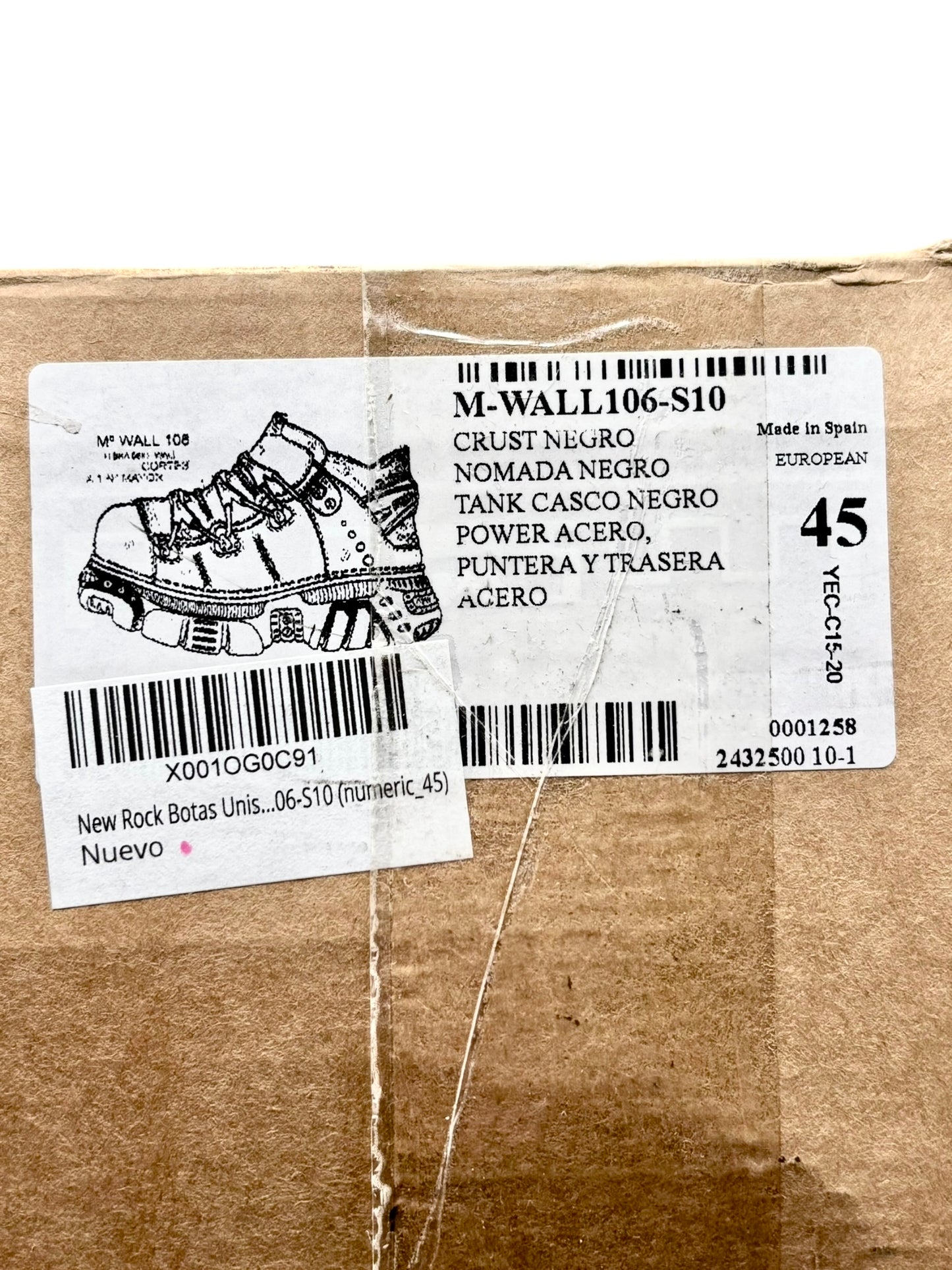 New Rock M.WALL106-S10 platform boots