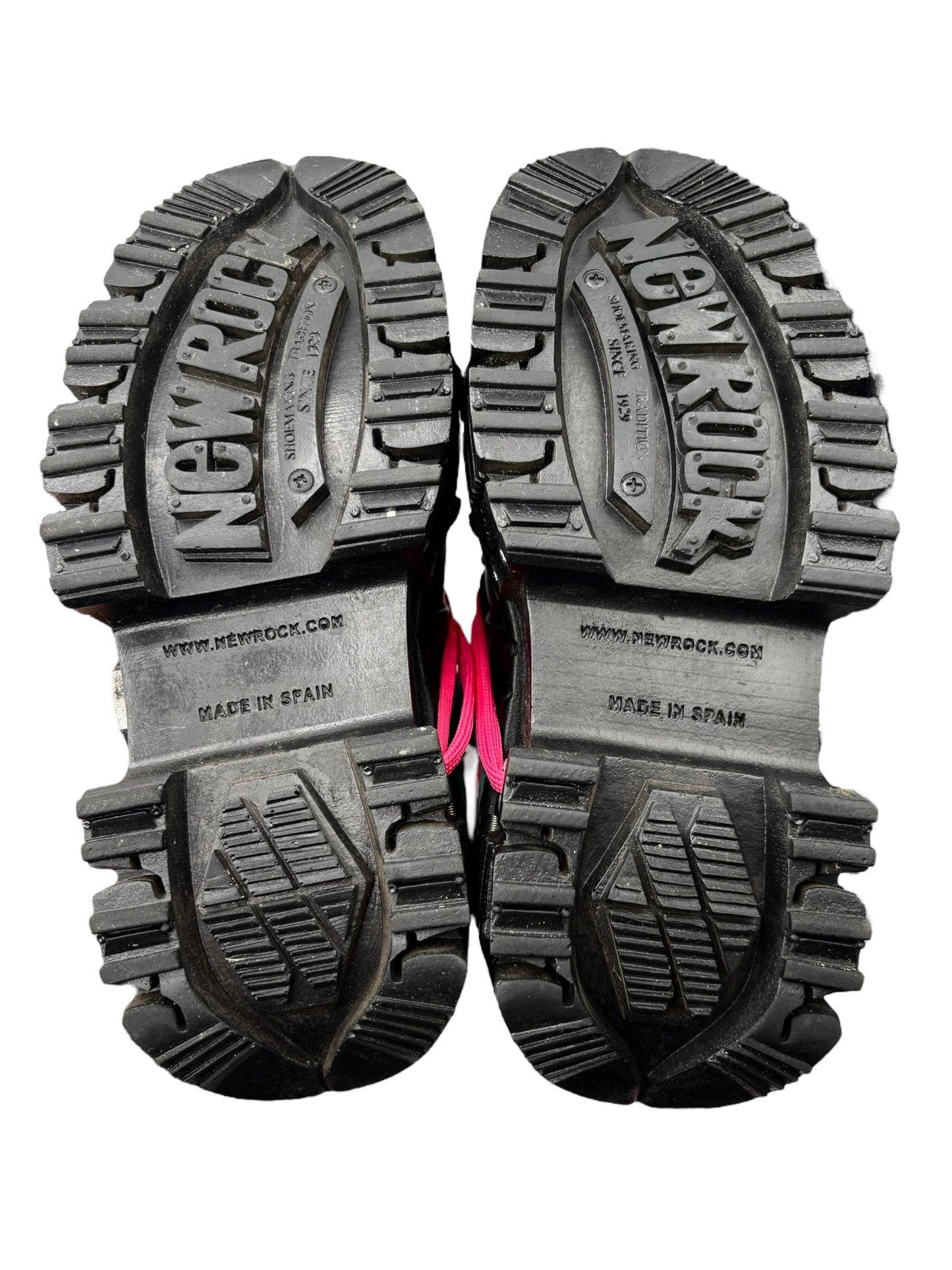 Limited edition New Rock cyan/pink platform boots