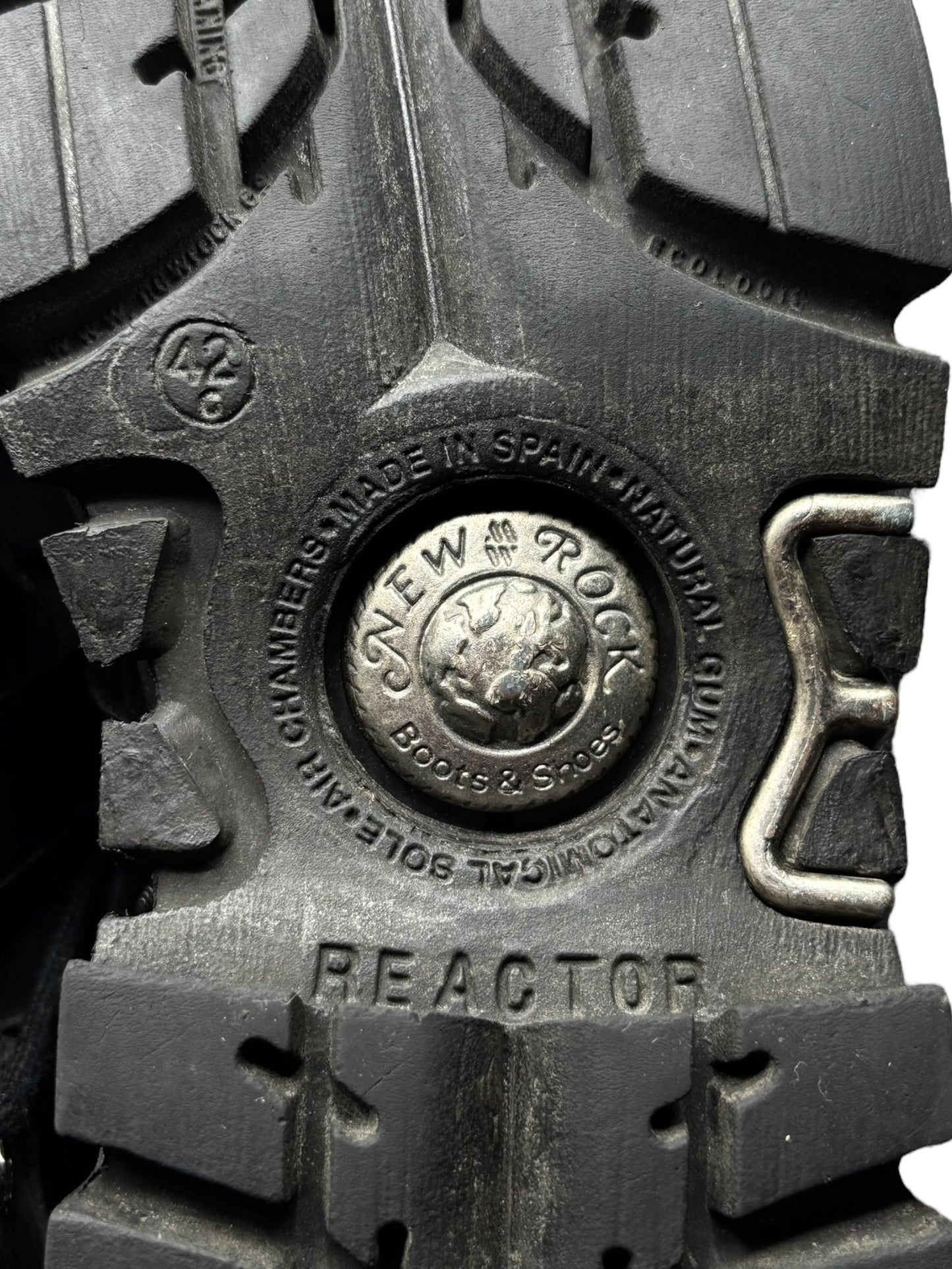 Vintage New Rock knee high leather cross boots